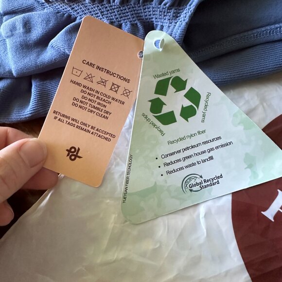 POPILUSH {NWT} The Shapewear Romper | Small | dusty blue | workout jumpsuit - Picture 8 of 11